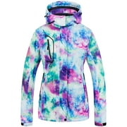 Chrisuno Women's Ski Gear Insulated Jacket Heavy Winter Coat Snowmobile Jacket Star M